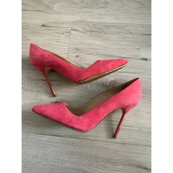 Manolo Blahnik BB 105mm Point Toe Suede Heel - Picture 2 of 6